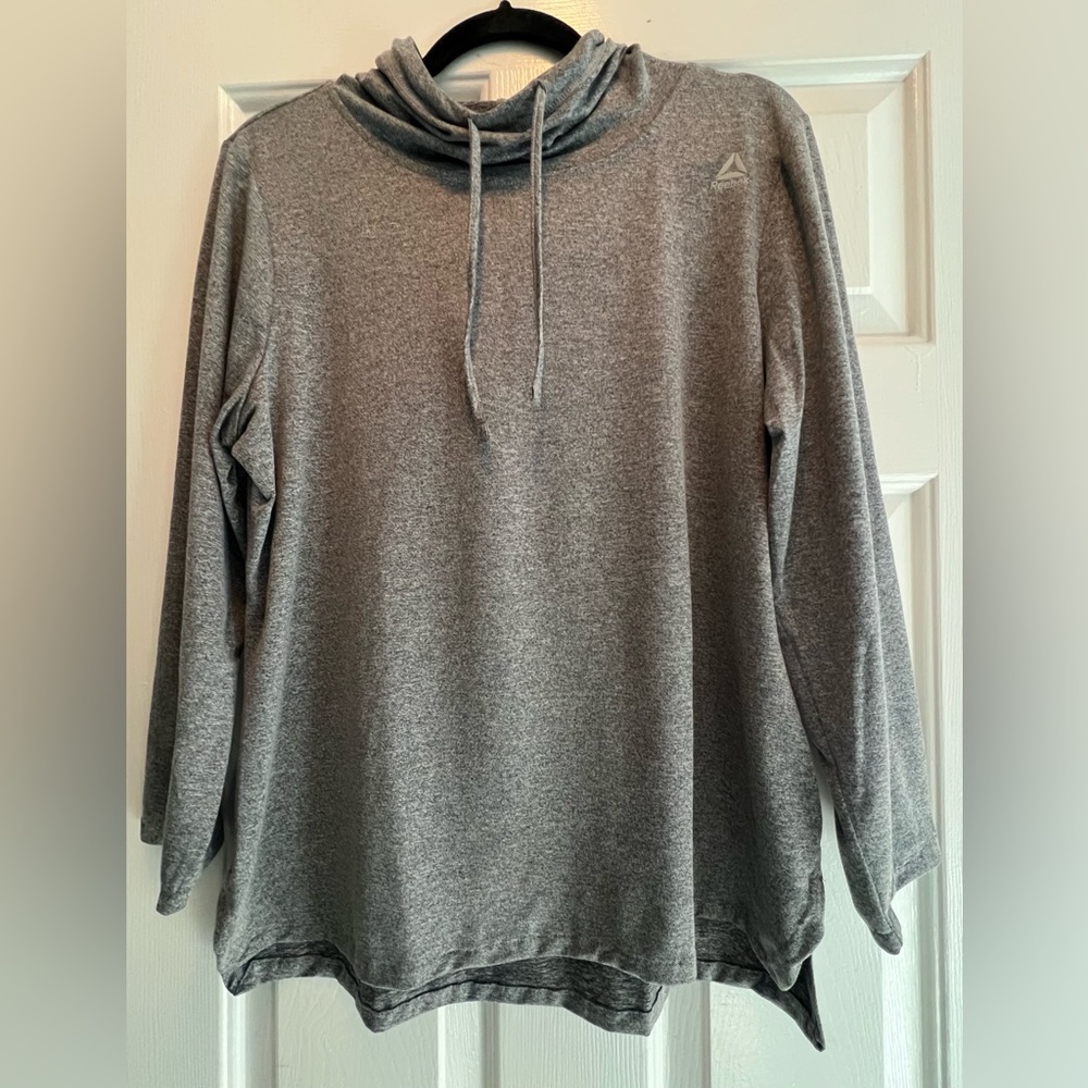 Reebok Gray light weight hoodie in size XL